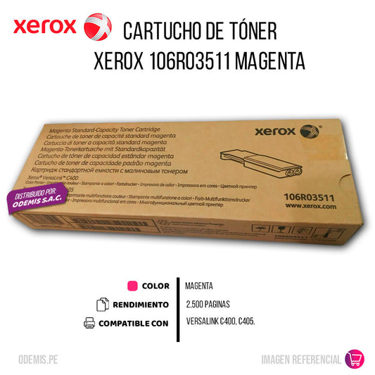 Toner Xerox 106R03511 Magenta 2500 Pág. C405 Original
