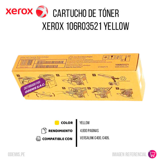 Toner Xerox 106R03521 Yellow 4800 Pág. C405 Original