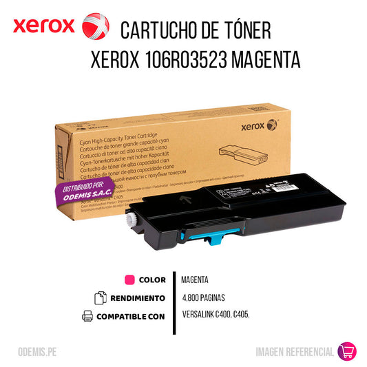 Toner Xerox 106R03523 Magenta 4800 Pág. C405 Original
