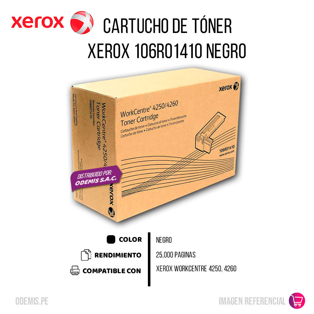 Toner Xerox 106R01410 Negro 25.000 Pág. 4260 Original