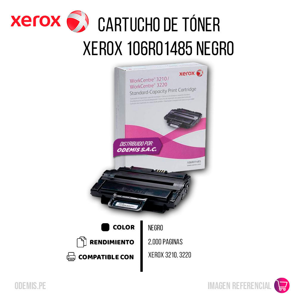 Toner Xerox 106R01485 Negro 2K Pág. 3220 Original