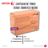 Toner Xerox 106R01531 Negro 11000 Pág. 3550 Original