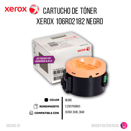 Toner Xerox 106R02182 Negro 2200 Pág. 3040 Original