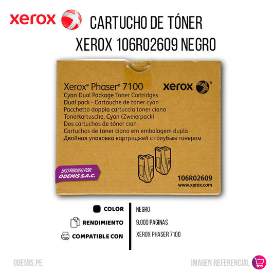 Toner Xerox 106R02609 Dual Pack 9K Pág. 7100 Original