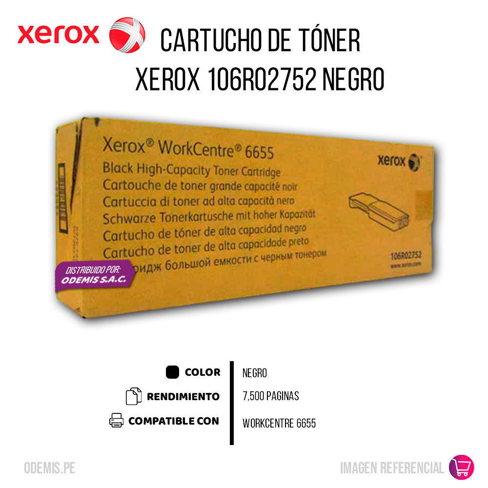Toner Xerox 106R02752 Cian 7500 Pág. 6655 Original