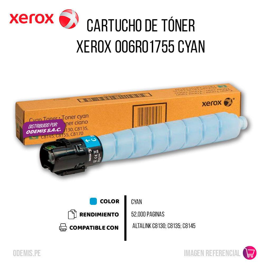 Toner Xerox 006R01755 Cyan 28K Pág. C8155 Original
