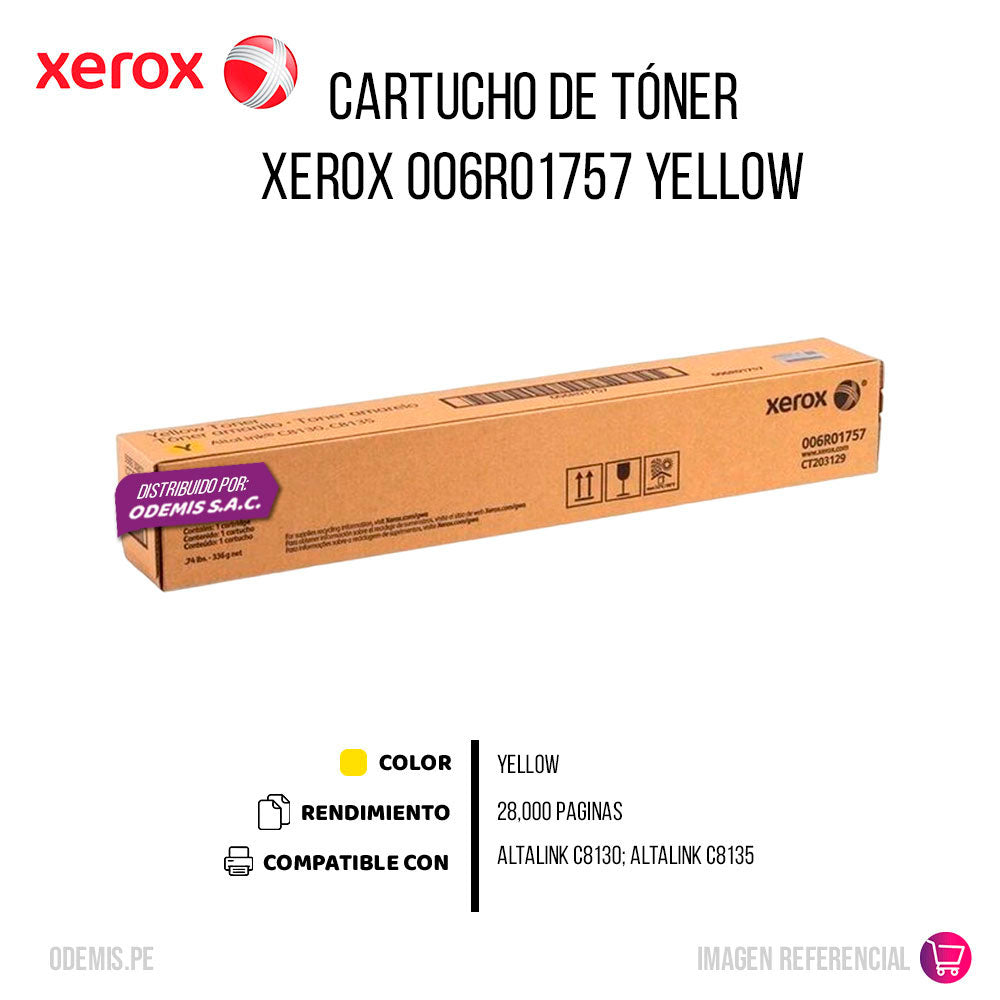 Toner Xerox 006R01757 Yellow 28K Pág. C8170 Original
