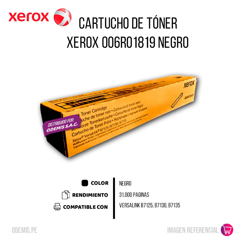 Toner Xerox 006R01819 Negro 31K Pág. B7135 Original