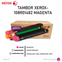 Tambor Xerox 108R01482 Magenta 40K Pág. C500 Original
