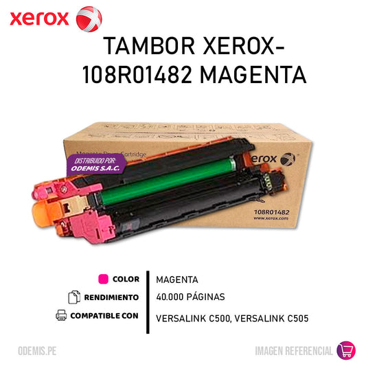 Tambor Xerox 108R01482 Magenta 40K Pág. C500 Original