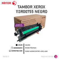 Tambor Xerox 113R00755 Negro 80K Pág. 4260 Original