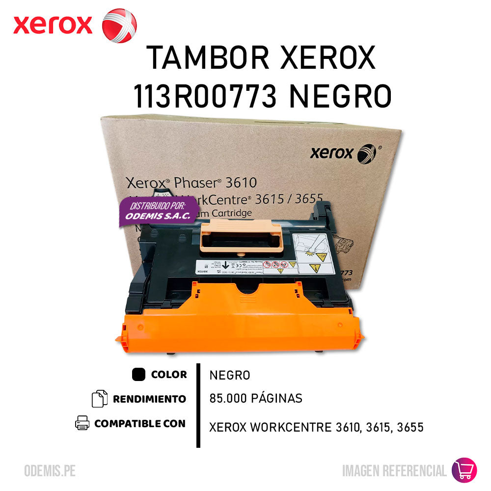 Tambor Xerox 113R00773 Negro 85K Pág. 3615 Original