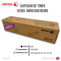 Toner Xerox 006R01509 Black 26K Pág. 7855, 7835 Original