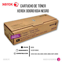 Toner Xerox 006R01604 Negro 44K Pág. B8090 Original