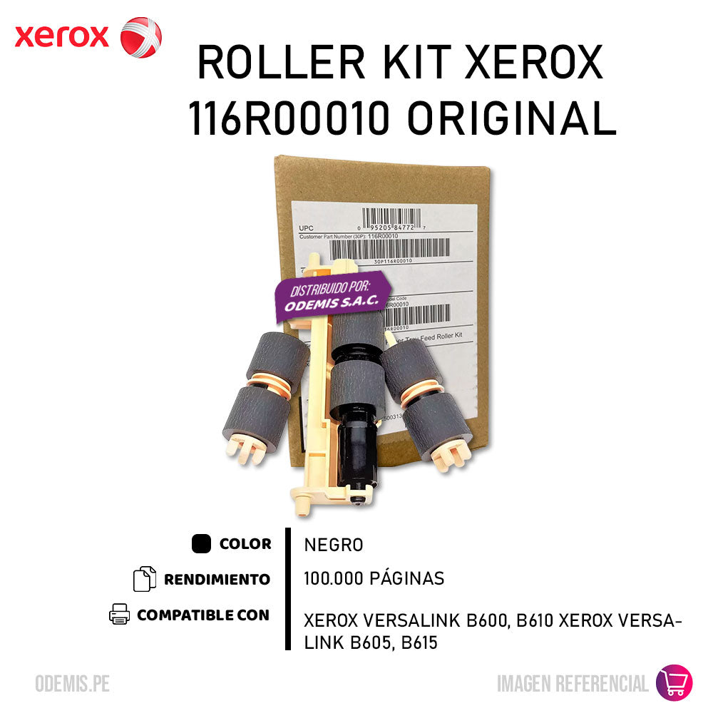 Roller Kit Xerox 116R00010 100K Pág. B600 Original