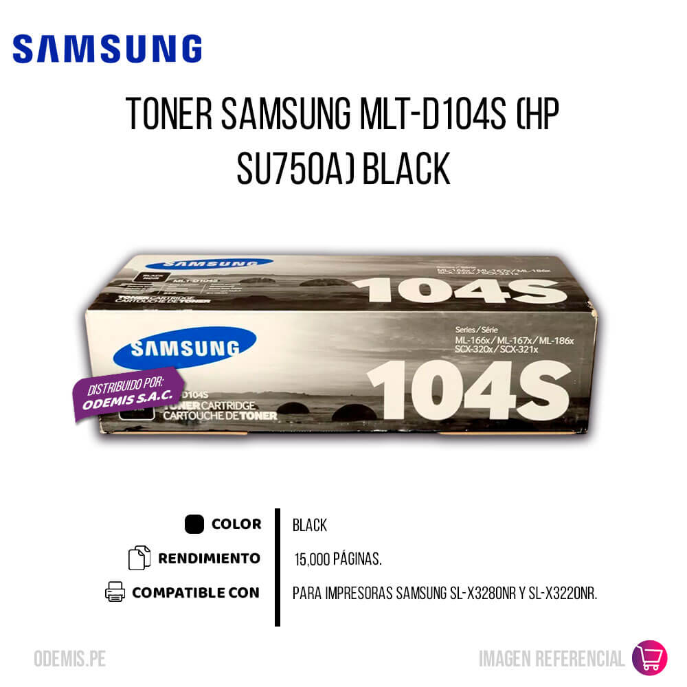 Toner Samsung Mlt-D104S (Hp Su750A) 1,500 Pag