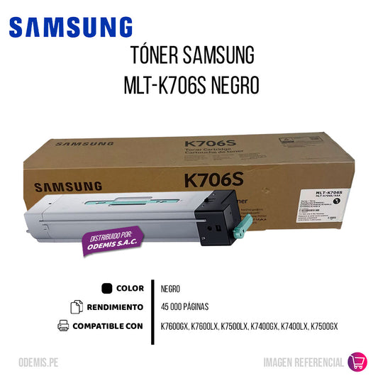 Tóner Samsung MLT-K706S Negro 45K Pág. K7600GX Original