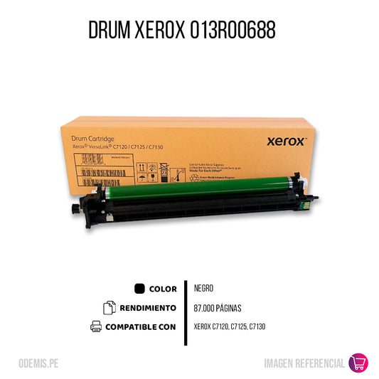 Drum Xerox 013R00688 Negro 109K Pág. C7100 Original