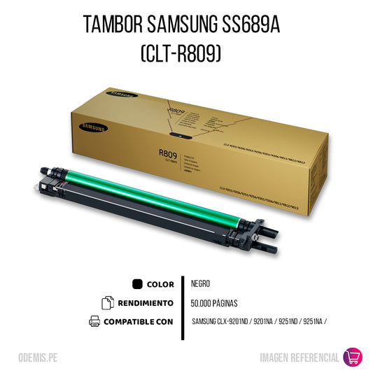 Tambor Samsung CLT-R809 Negro  Ss689A 50K Pág. Original