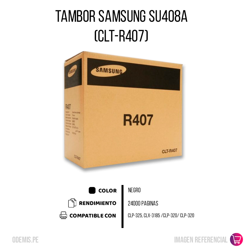 Tambor Samsung Su408A Negro clt-r407 24K Pág. Original