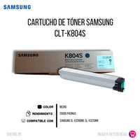 Toner Samsung Clt-K804S Negro 20K Pág. SLX-3280NR Original