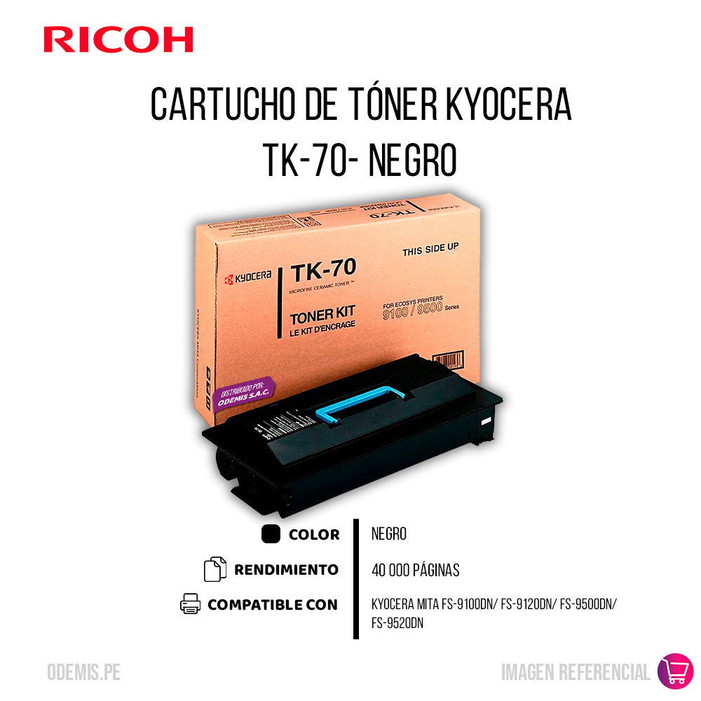 Toner Kyocera Tk-70 Fs-9100/9500 40K