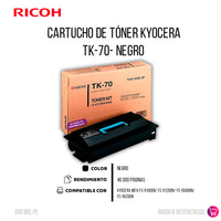 Toner Kyocera Tk-70 Fs-9100/9500 40K