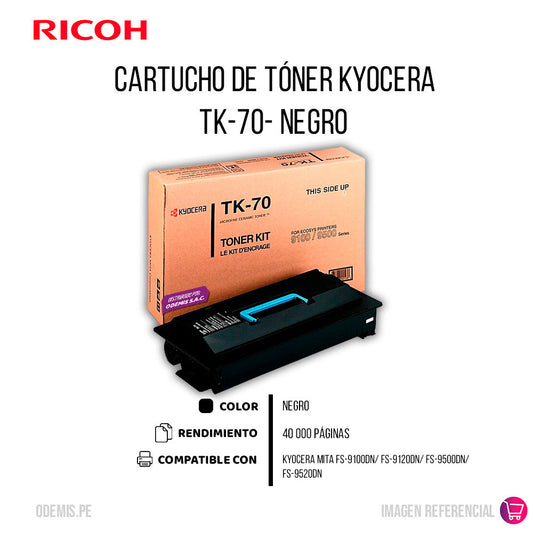 Toner Kyocera Tk-70 Fs-9100/9500 40K