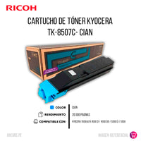 Toner Kyocera Tk-8507C Cyan Taskalfa (4550) 20Kpg