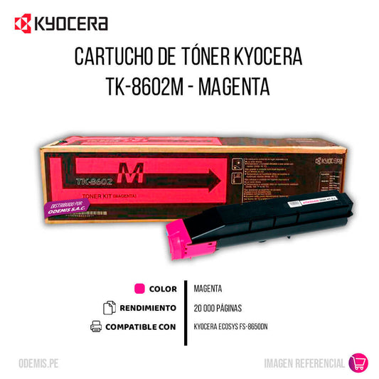 Toner Kyocera Tk-8602M Magenta Para Fs-8650Dn
