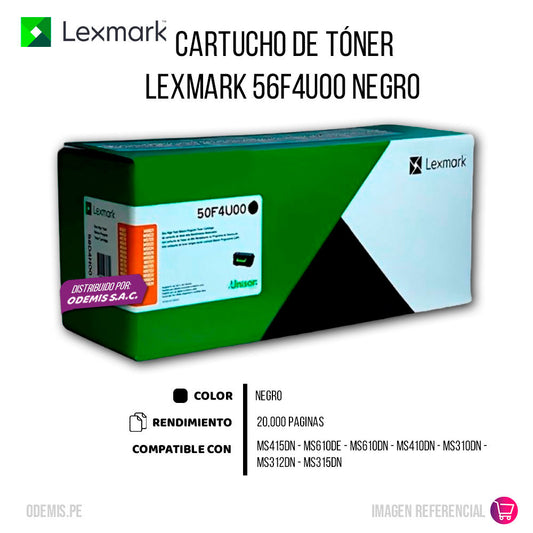 Toner Lexmark 50F4U00 20,000 Pag
