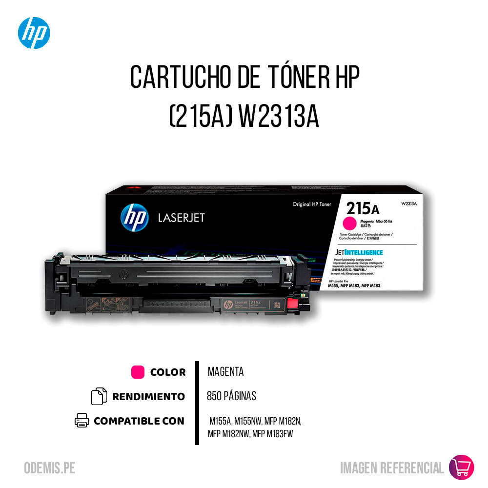Toner Hp 215A Magenta W2313A 850 Pág. M182nw Original