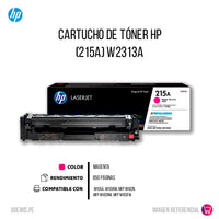 Toner Hp 215A Magenta W2313A 850 Pág. M182nw Original