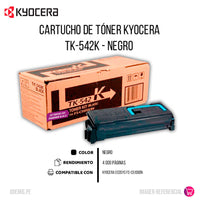 Toner Kyocera Tk-542K Negro 4K Pág. FS-C5100DN Original