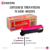 Toner Kyocera Tk-542M Magenta 4K Pág. FS-C5100dn Original