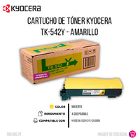 Toner Kyocera Tk-542Y Yellow 4K Pág. FS-C5100dn Original