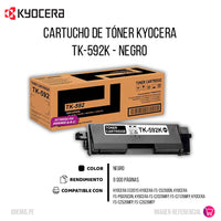 Toner Kyocera Tk-592K Black 5K Pág. Fs-C2026Mfp Original