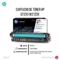 Toner Hp 212X Magenta W2123X 10K Pág. M578 Original