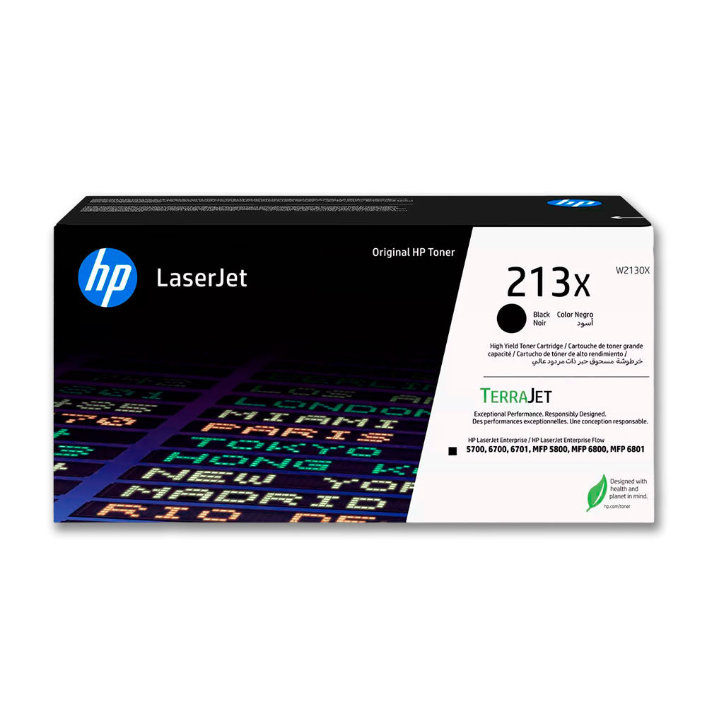 Toner Hp 213X Black W2130X 9K Pág. 5700, 5800 Original