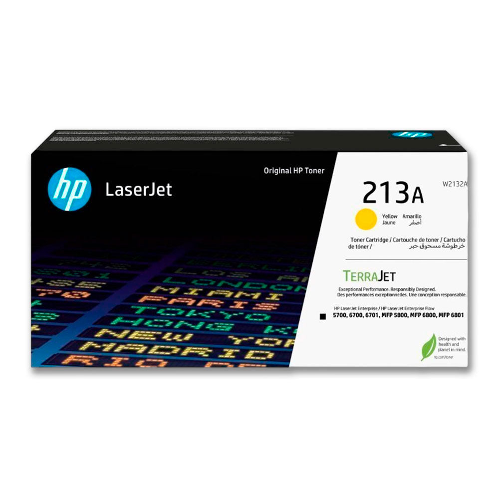 Toner Hp 213A Yellow W2132A 3K Pág. 5700, 5800 Original