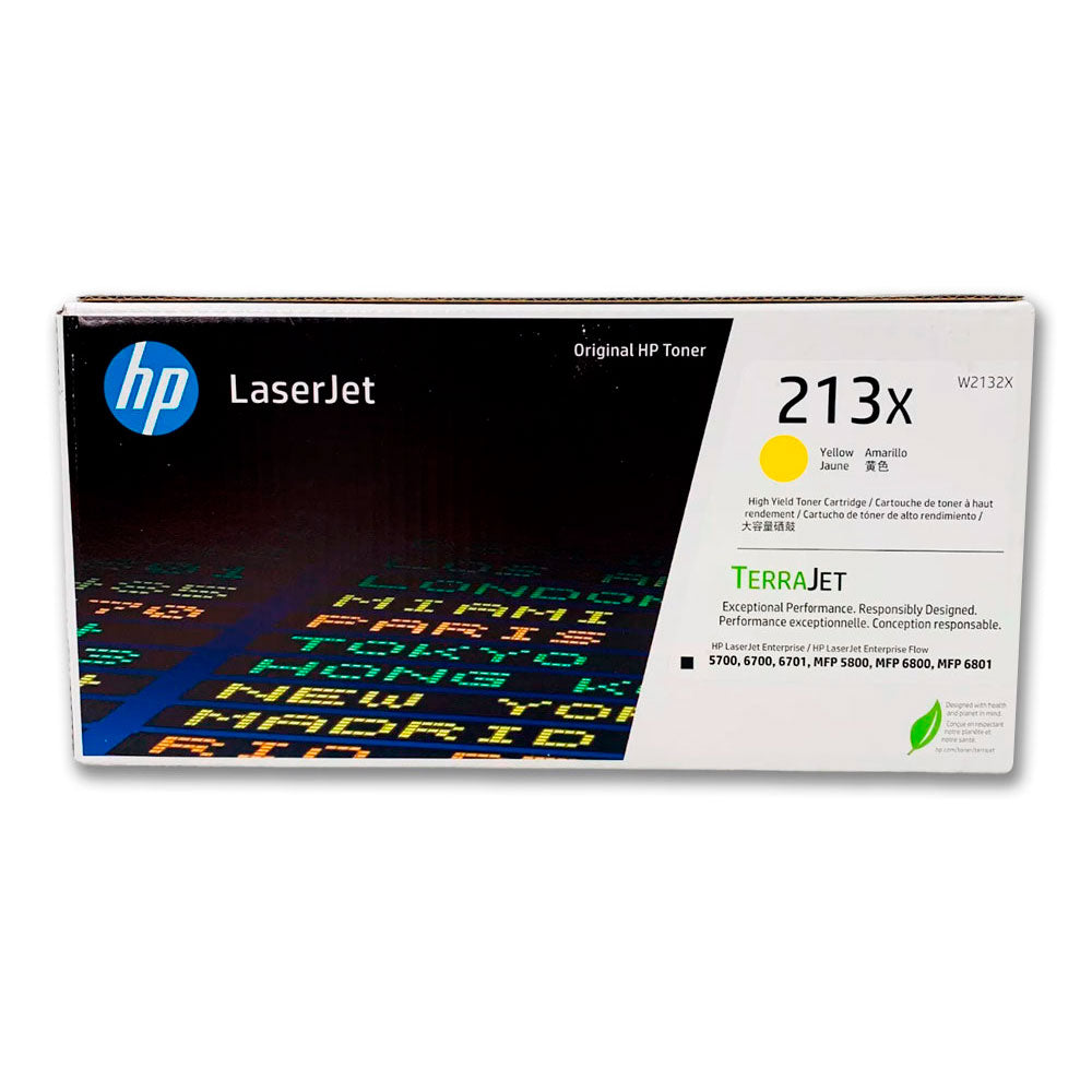 Toner Hp 213X Yellow W2132X 6K Pág. 5700, 5800 Original
