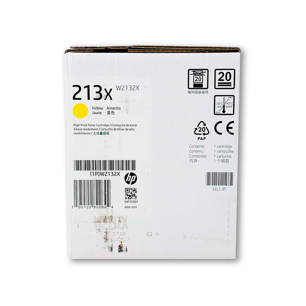 Toner Hp 213X Yellow W2132X 6K Pág. 5700, 5800 Original