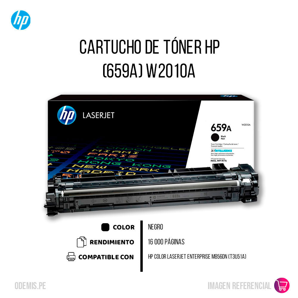 Toner Hp 659A Negro W2010A 16K Pág. M856dn Original