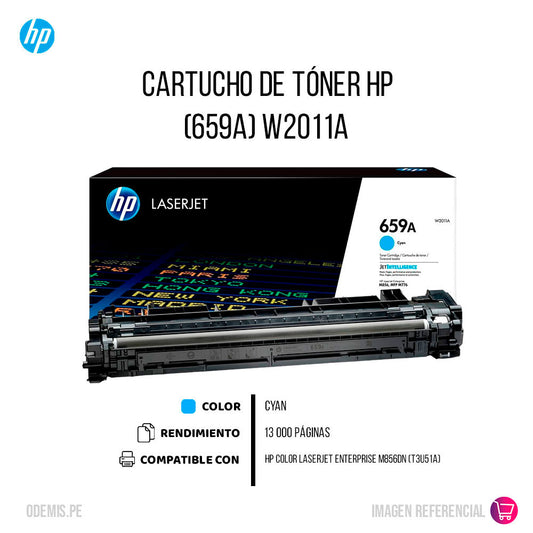 Toner Hp 659A Cyan W2011A 13K Pág. M856dn Original