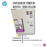 Toner Hp 659A Yellow W2012A 13K Pág. M856dn Original
