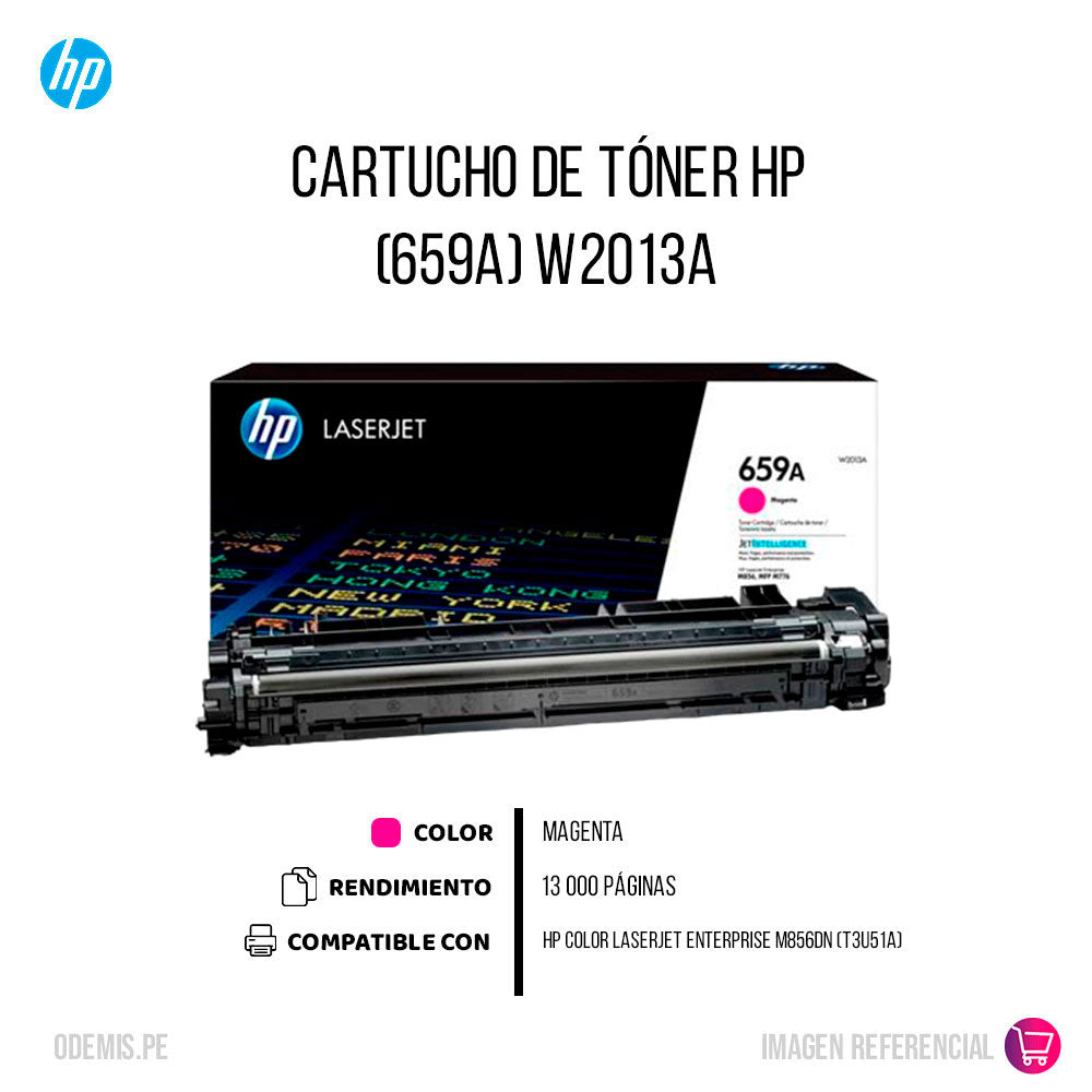 Toner Hp 659A Magenta W2013A 13K Pág. M856dn Original