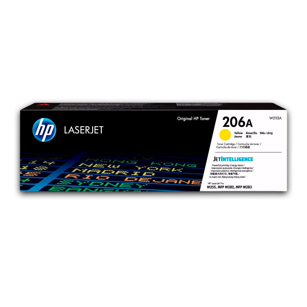 Toner Hp 206A Yellow W2112A 1250 Pág. M255, M282 Original