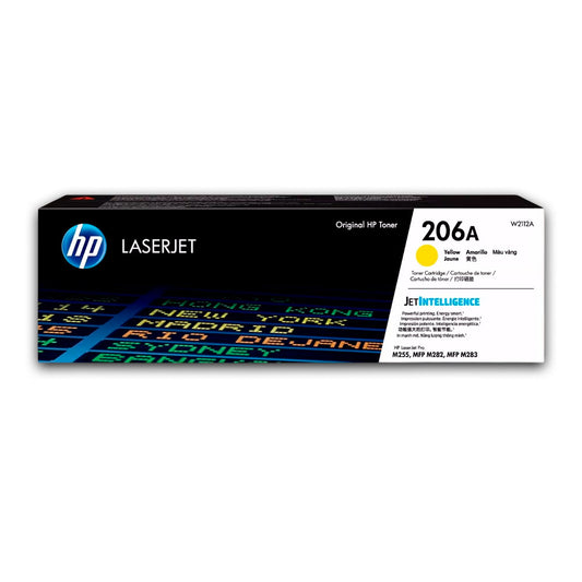 Toner Hp 206A Yellow W2112A 1250 Pág. M255, M282 Original