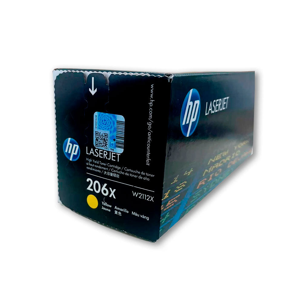 Toner Hp 206X Yellow W2112X 2.450 Pág. M255 Original