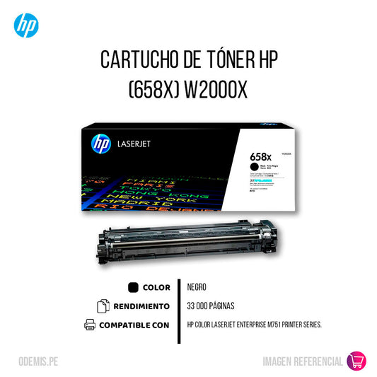Toner Hp 658X Black W2000X 33K Pág. M751dn Original